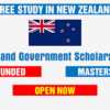 New Zealand Scholarships for Master’s and PhD Students